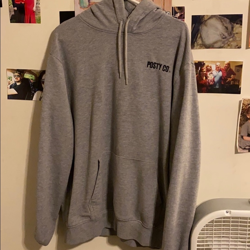 Gray Posty co hoodie